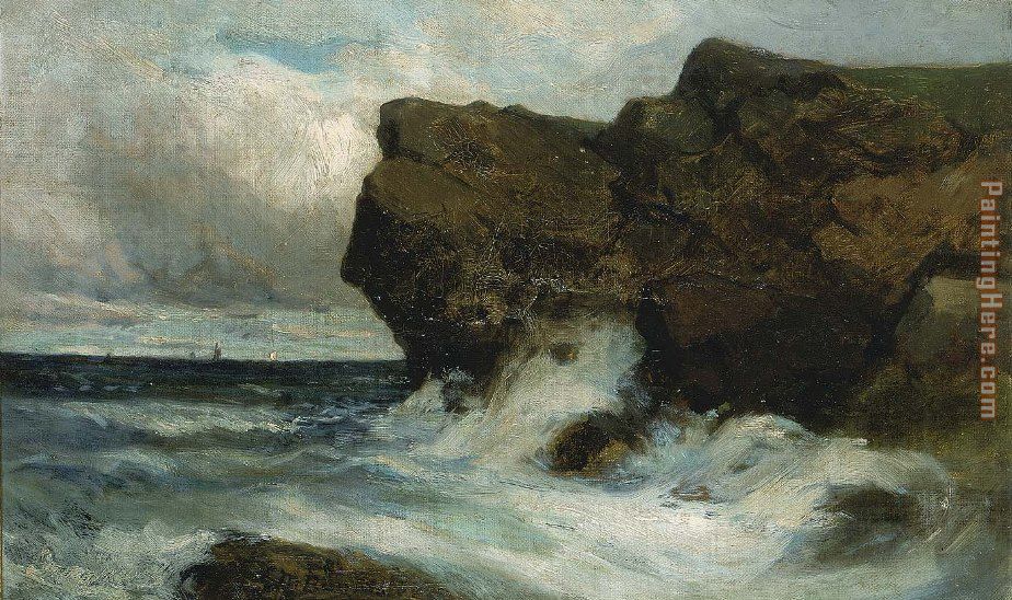 Ocean Cliffs painting - Edward Mitchell Bannister Ocean Cliffs art painting